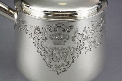 Royal Silver Brandy Saucepan - Queen Victoria, Prince Christian Victor, Boer War